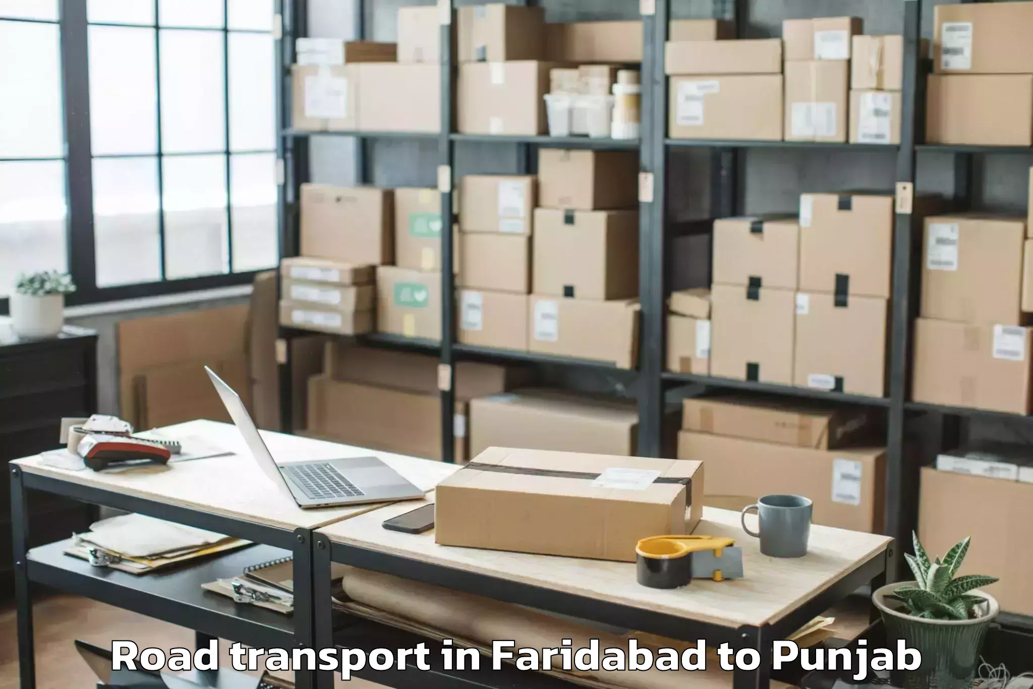 Faridabad to Talwara Road Transport